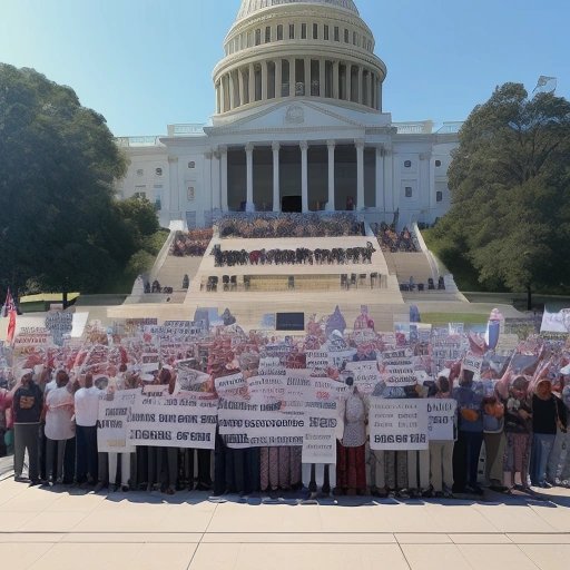 Citizens gathering and demanding action