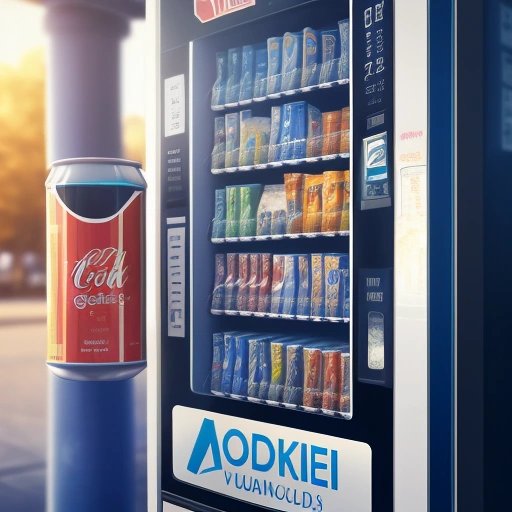 Person using paperclips as currency at vending machine