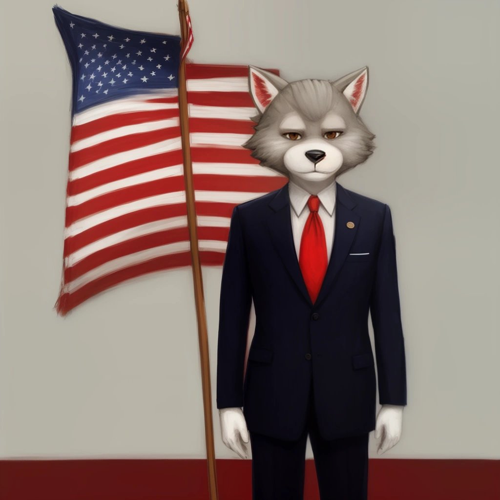 Furry president taking office