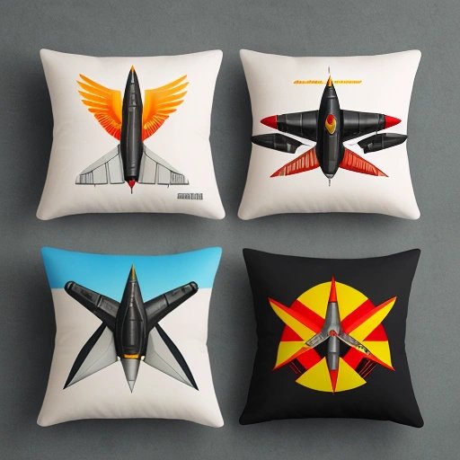 Missile-shaped pillows