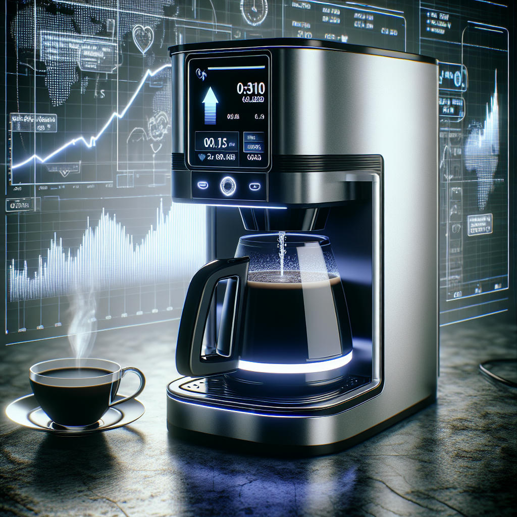 Coffee maker predicting stock market trends.