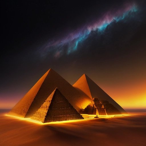 Pyramids conspiracy theory artwork