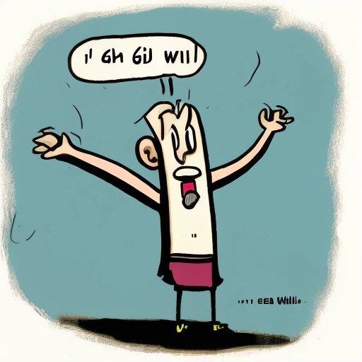 Cartoon of person blaming God's will for everything
