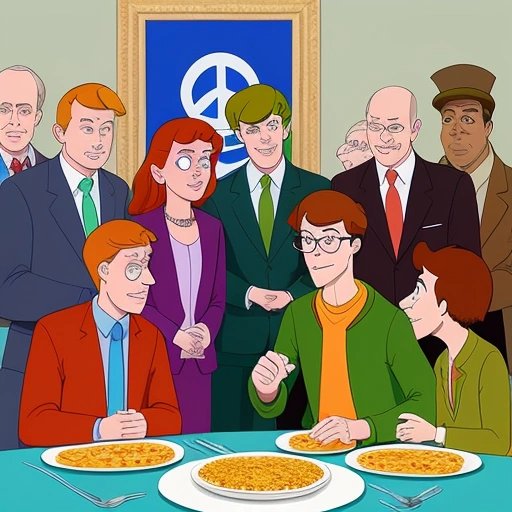 Scooby-Doo using Scooby Snacks to negotiate peace