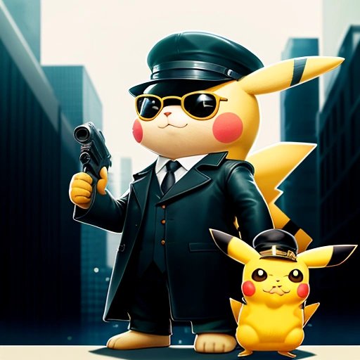 Undercover Pikachu as a spy