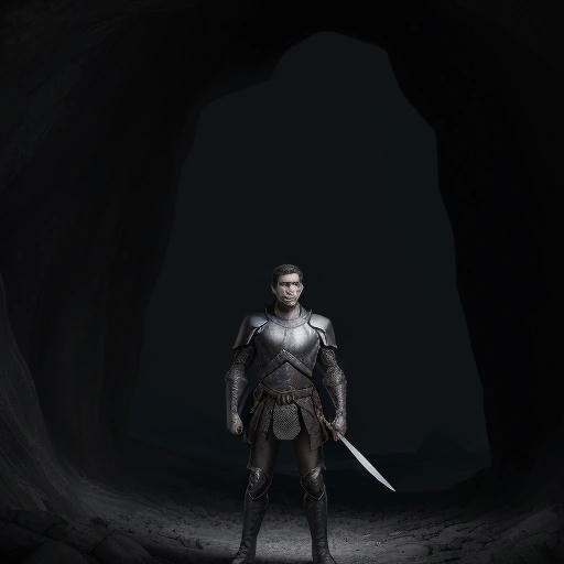 Zecc standing in front of a cave entrance