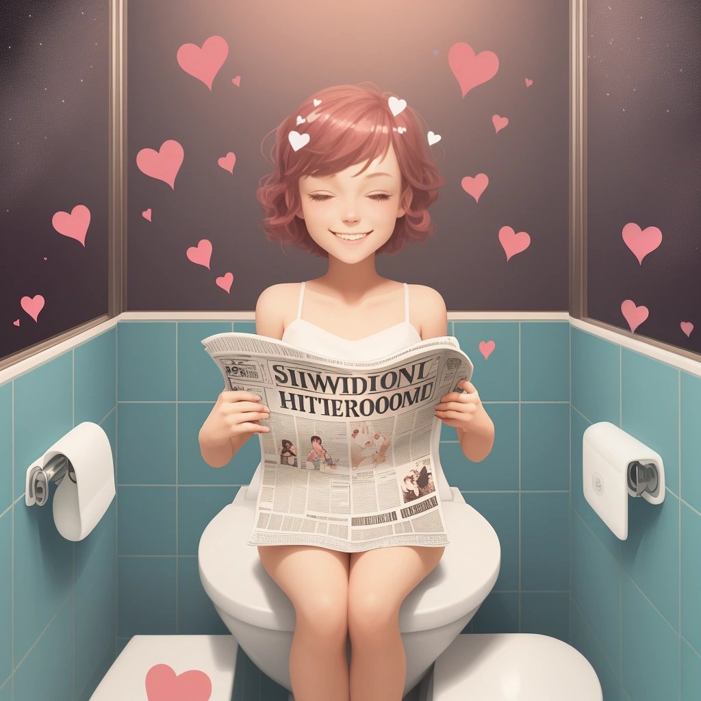 person on the toilet