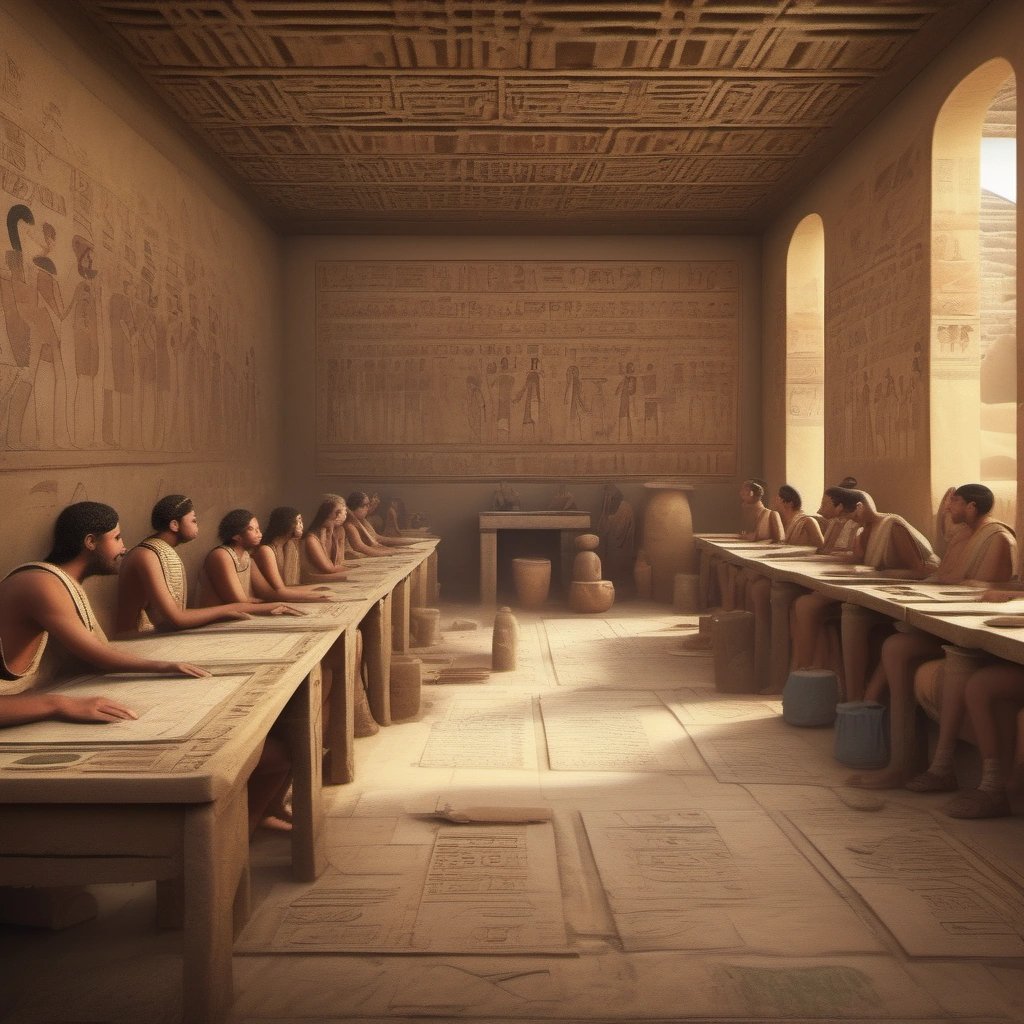 Ancient Egyptian classroom