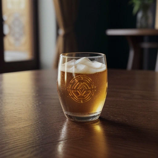 A symbol of trust, with a ginger beer glass in the center