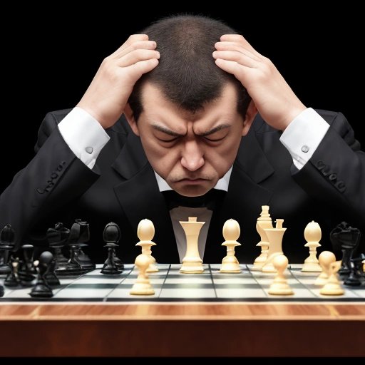Confused chess grandmaster