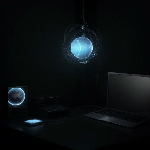 A glowing orb representing the Internet of Shit