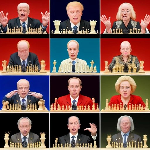 World leaders playing chess to decide GIF vs JIF