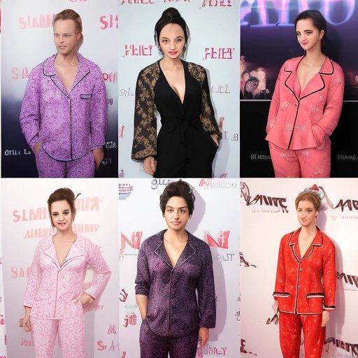 Celebrities at a Pajama Premiere