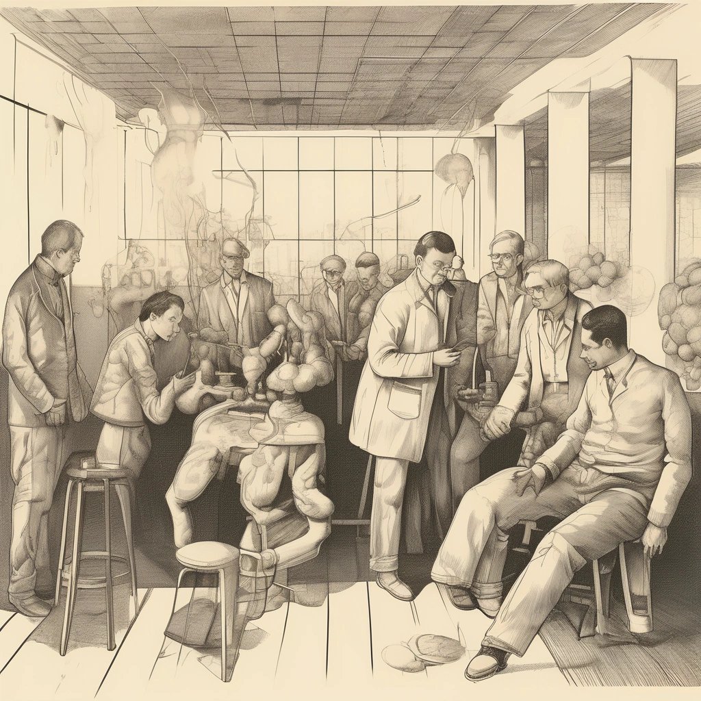 Scientists discussing the applications of John Johnson's method