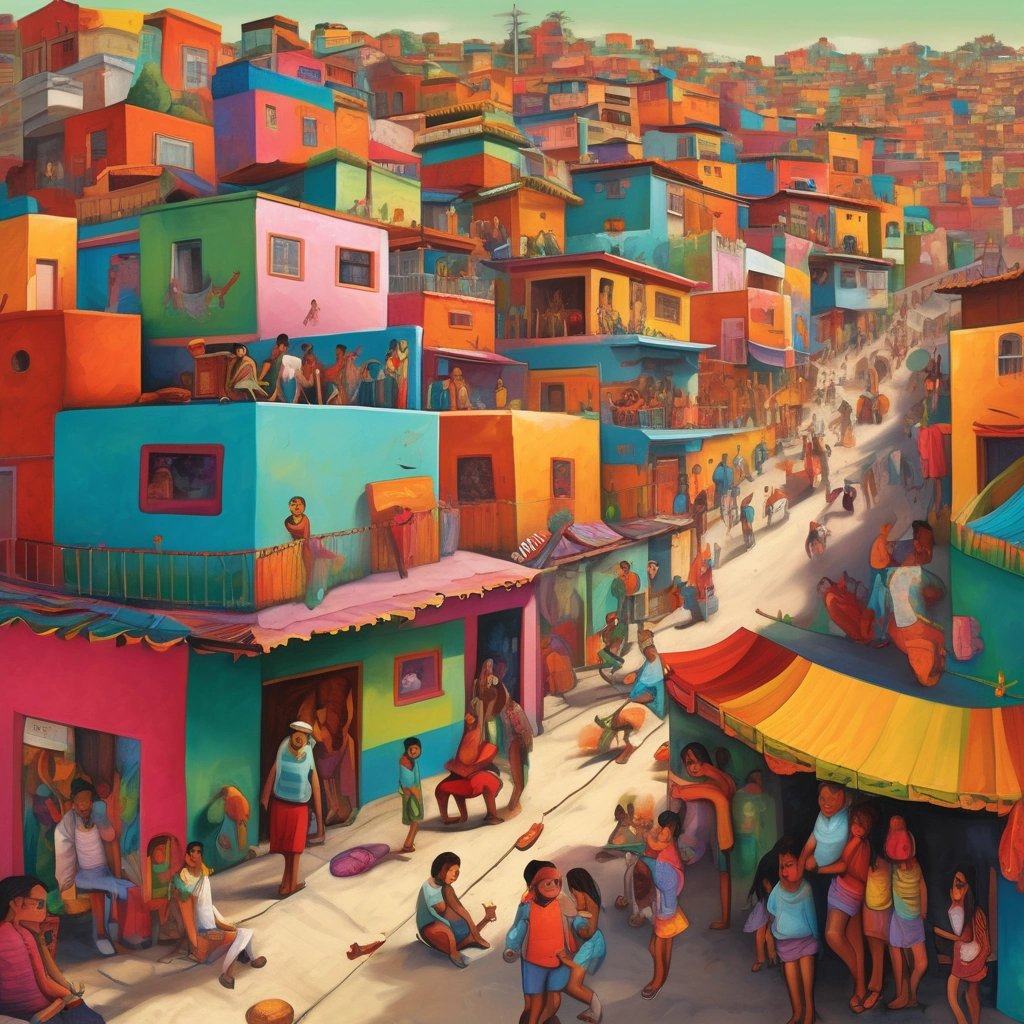 Colorful Mexican Township