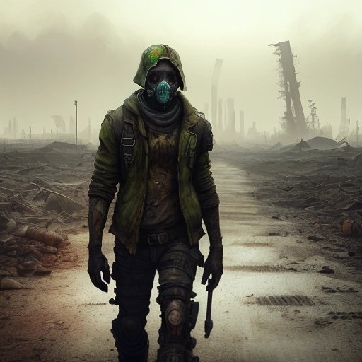 Survivor in a wasteland