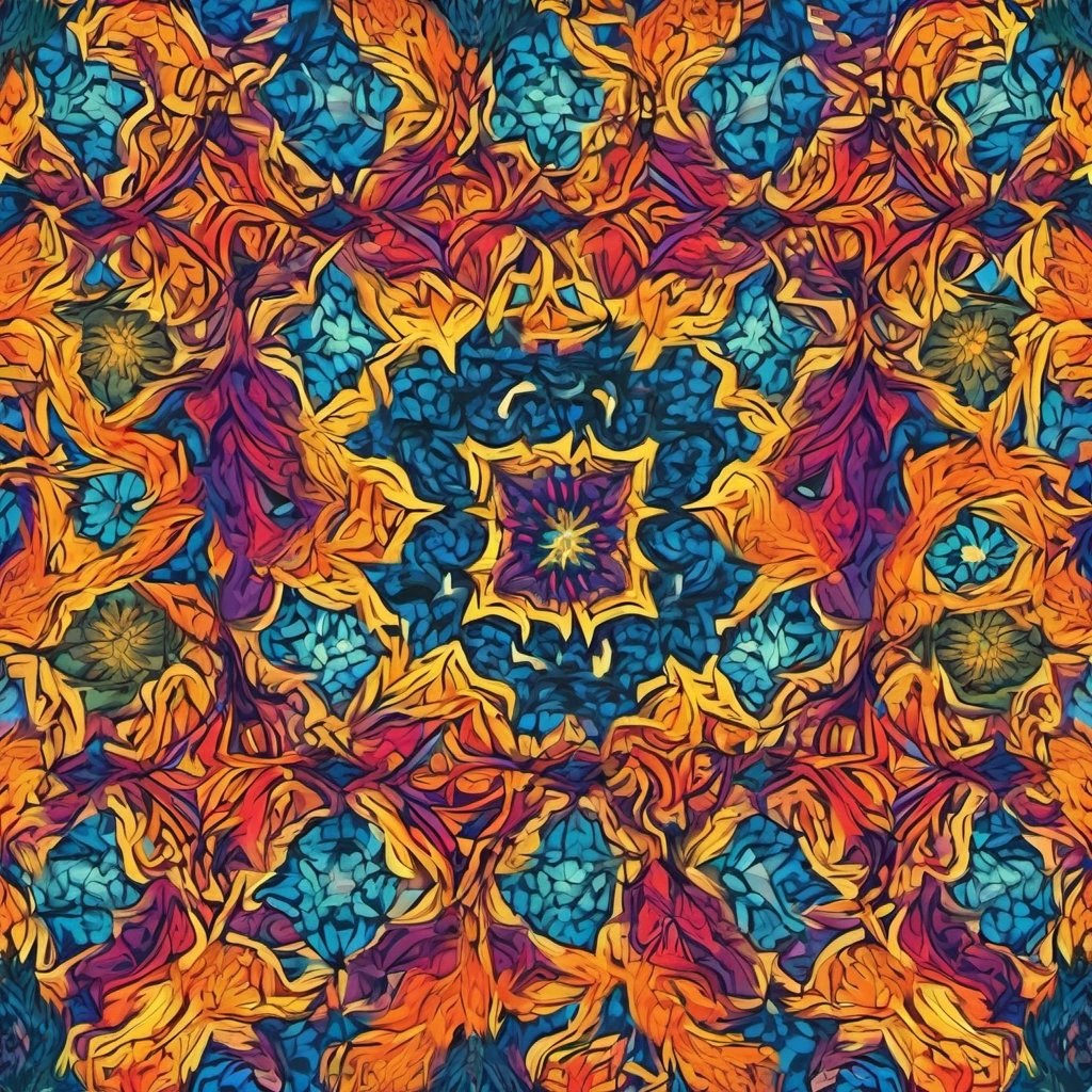Kaleidoscope of vibrant colors