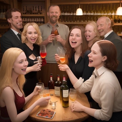 People enjoying salmiak liquor