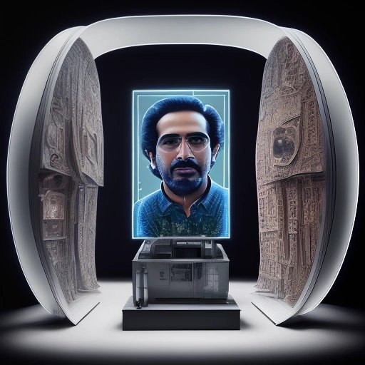 Holographic projectors displaying Qatari critics