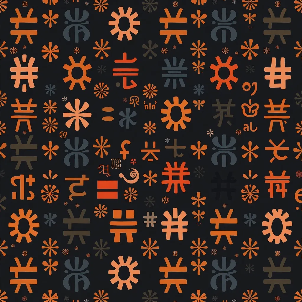 Glyph Garden (Abstract Motif Spread)