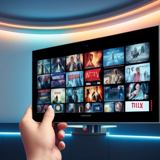 Person using the Sync 'n Sink feature on Netflix