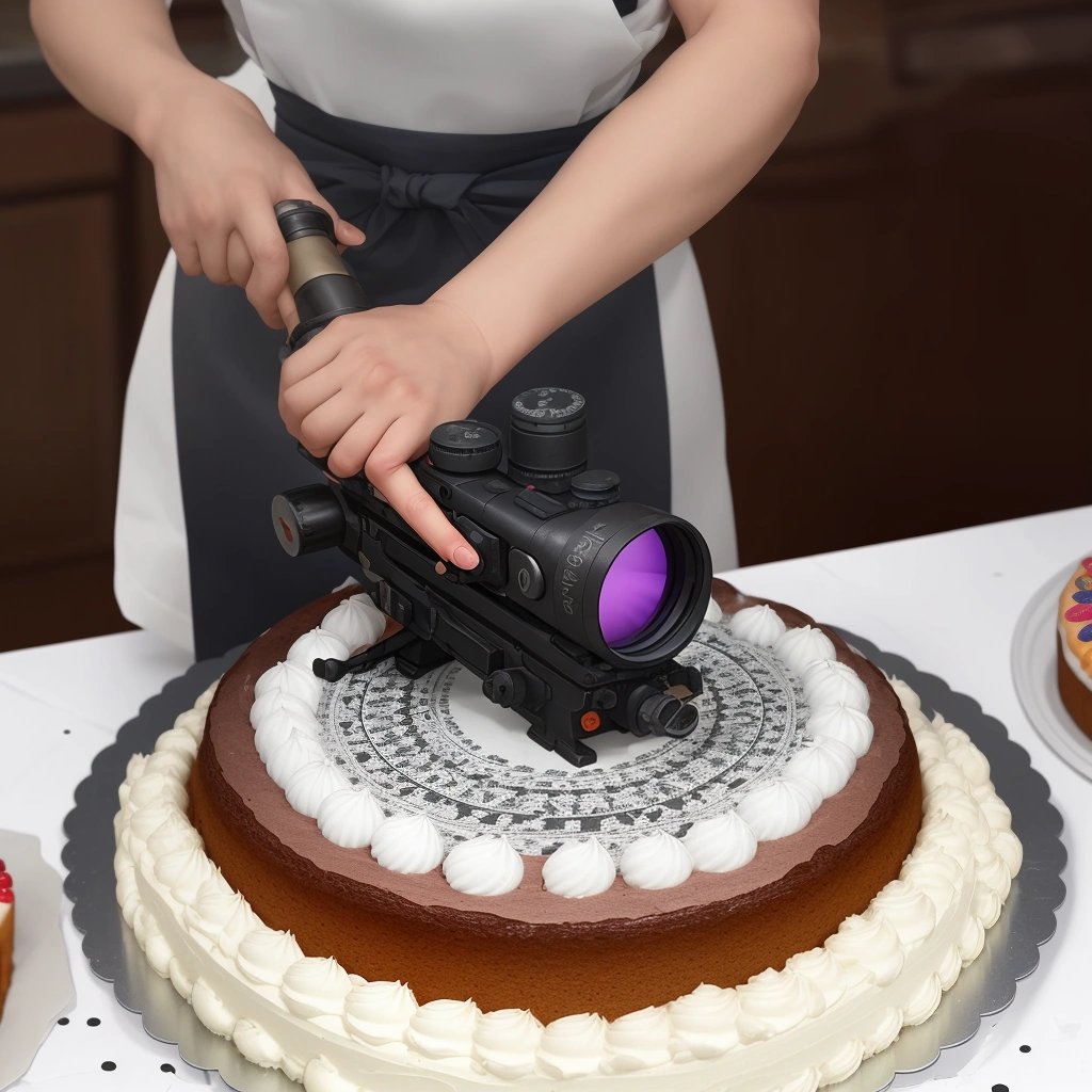 Seamless cake decorating