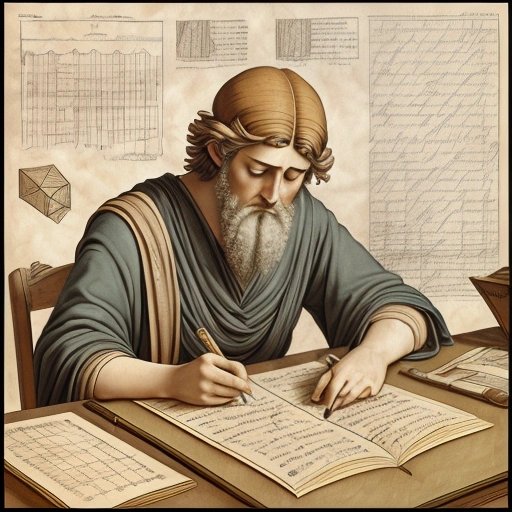 Pythagoras working on Musings on Energy