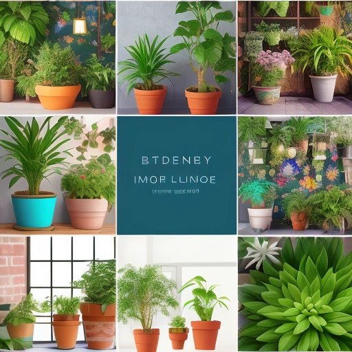 Potted plants with mini disco balls