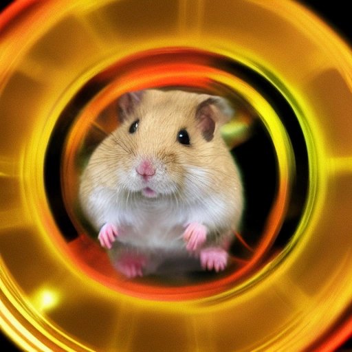 Janet Yellen as a hamster on an economy wheel gif