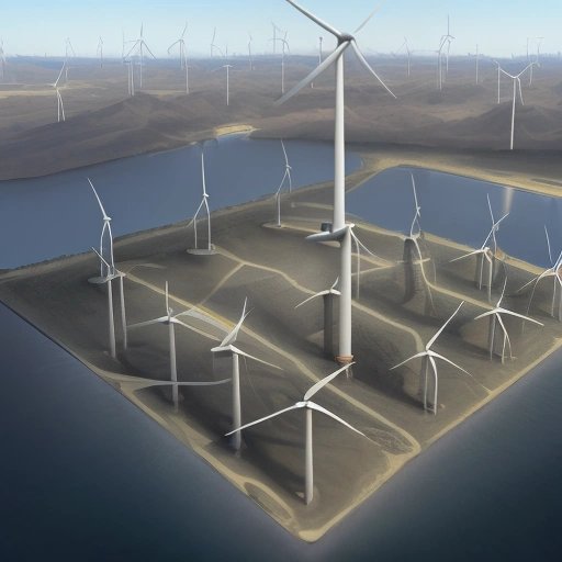 Interconnected power grid with wind storage facilities providing stable energy supply