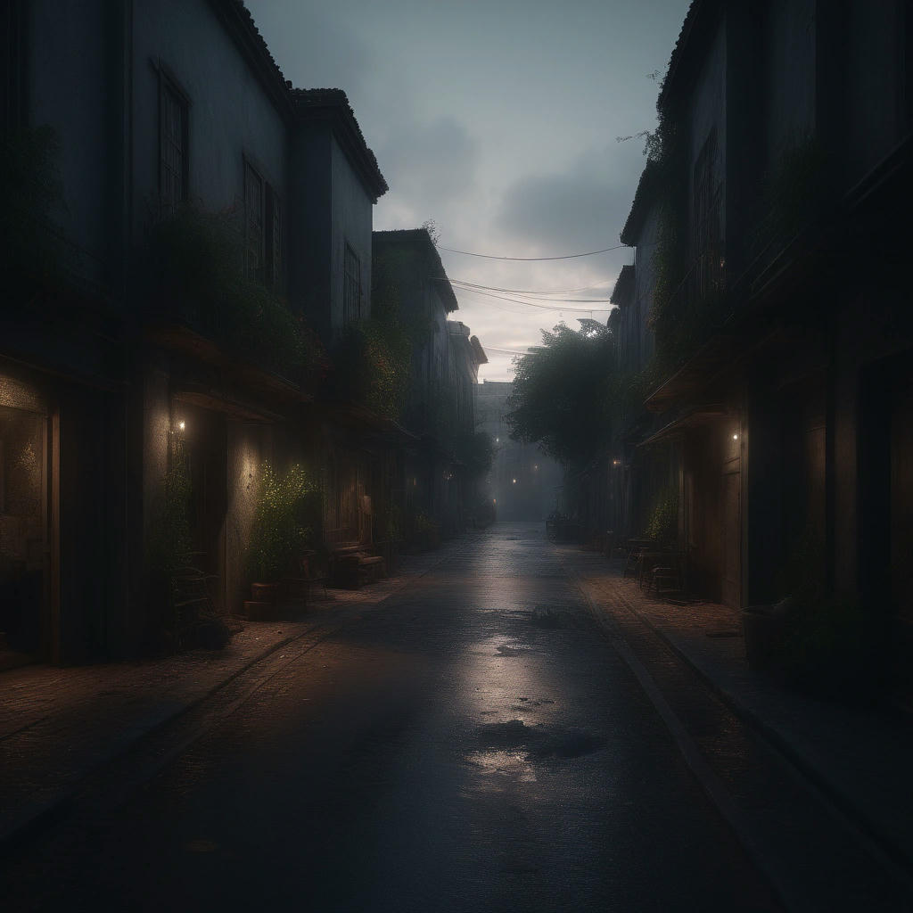 Imagem de uma rua escura e abandonada, com uma pessoa sendo agredida por um grupo de pessoas, hyper-realistic, 4k, dramatic lighting, presentable, flamboyant, glorious, bonny, lovely, telegenic, well-favored, elegant, striking, showstopping, appealing