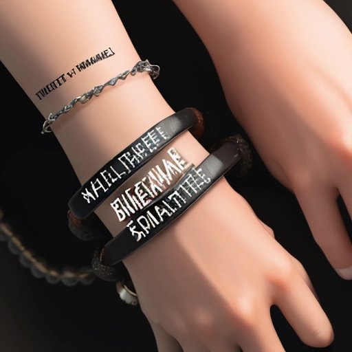 Bracelet with 'Beware the Sociopaths' engraved