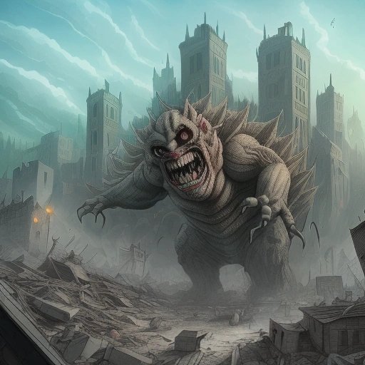 Zalgo wreaking havoc on a town
