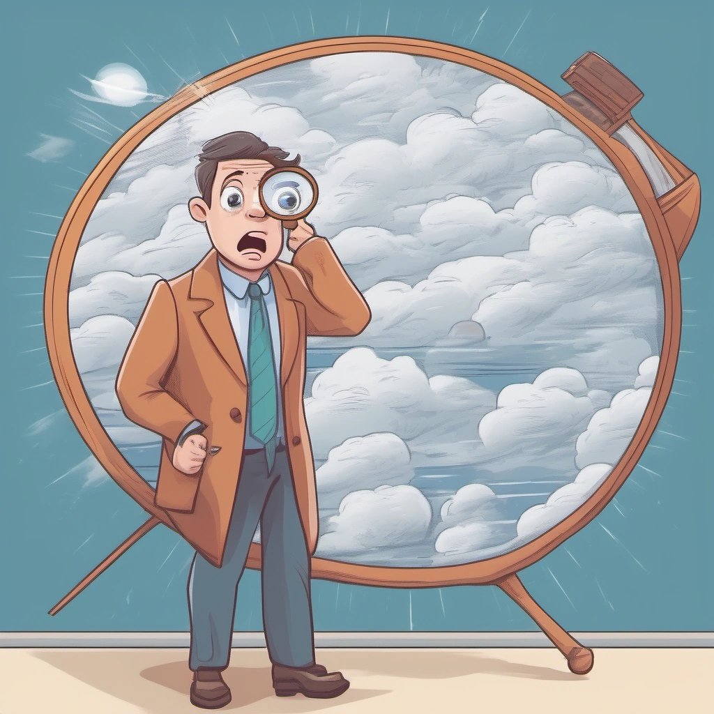 Confused viewer watching the postdictions