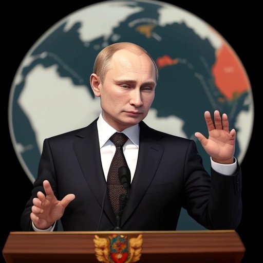 Putin addressing at an event