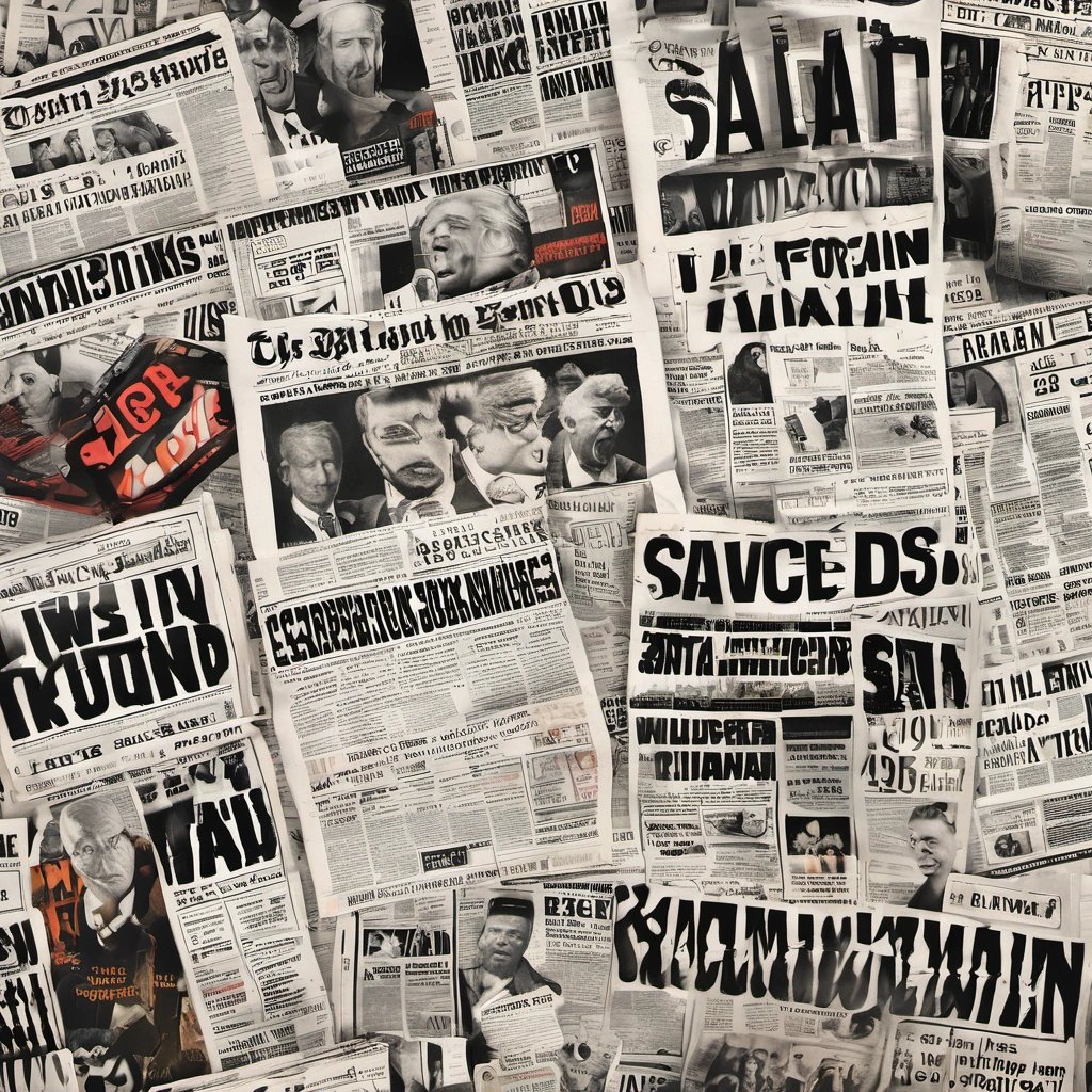 Newspaper headlines