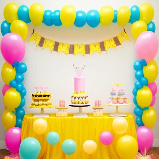 Yellow-themed gender reveal party