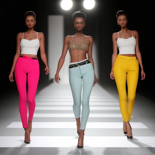 Fashion runway with 'Shitpants' collection