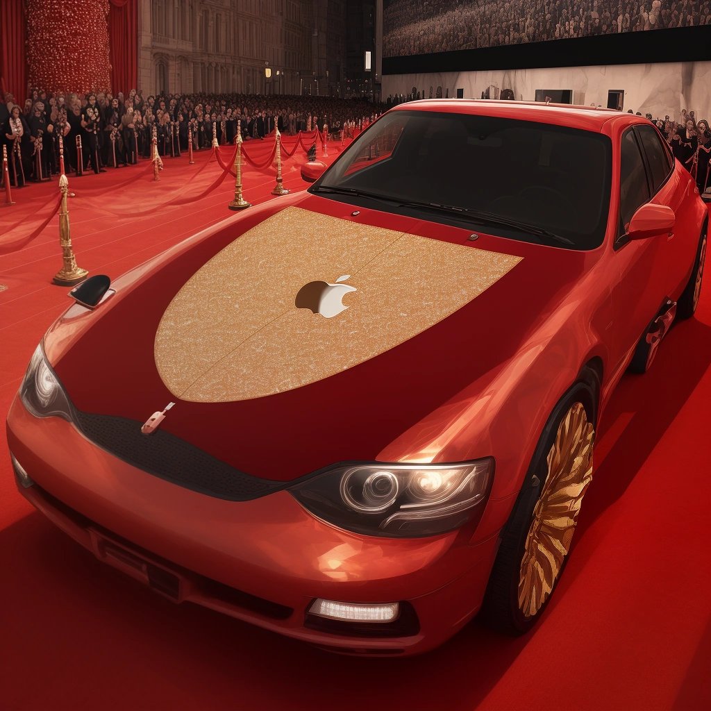 iPhone 15 on a red carpet with applause and cheers