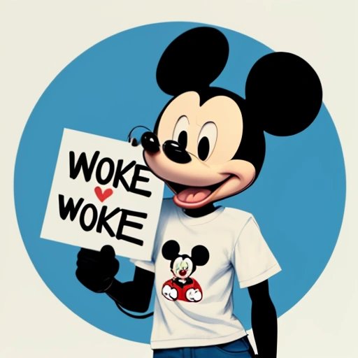 Mickey Mouse promoting social justice