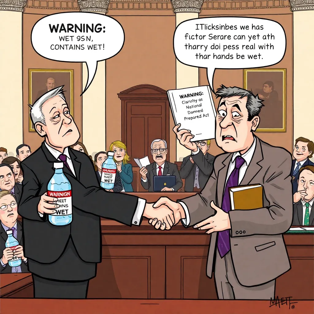 Government emergency session: Wet Water Clarification and National Dampness Preparedness Act