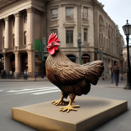 Heroic chicken monument