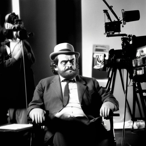 Stanley Kubrick directing the moon landing