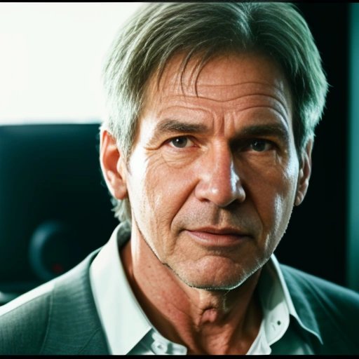CGI Rendering of Harrison Ford's Face
