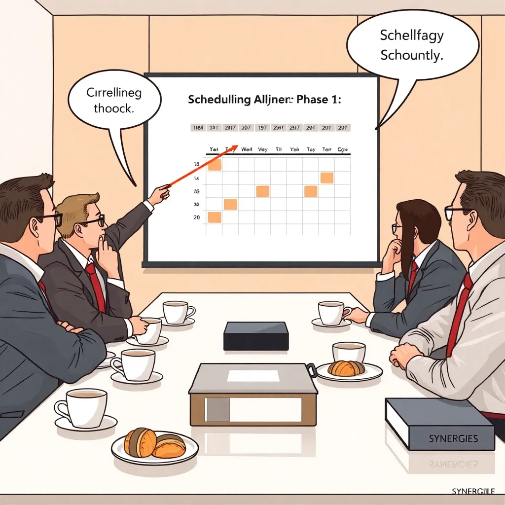 “Scheduling a meeting about scheduling a meeting”