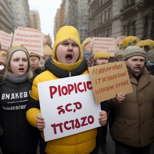 Protest against the pineapple pizza attack