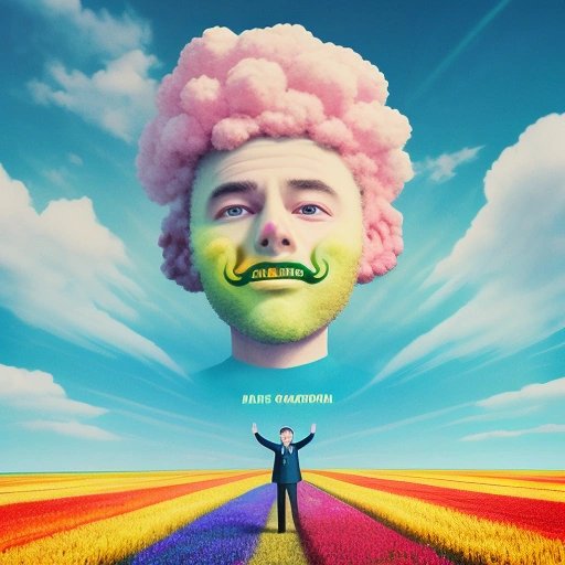 Person standing in field surrounded by clouds of gas