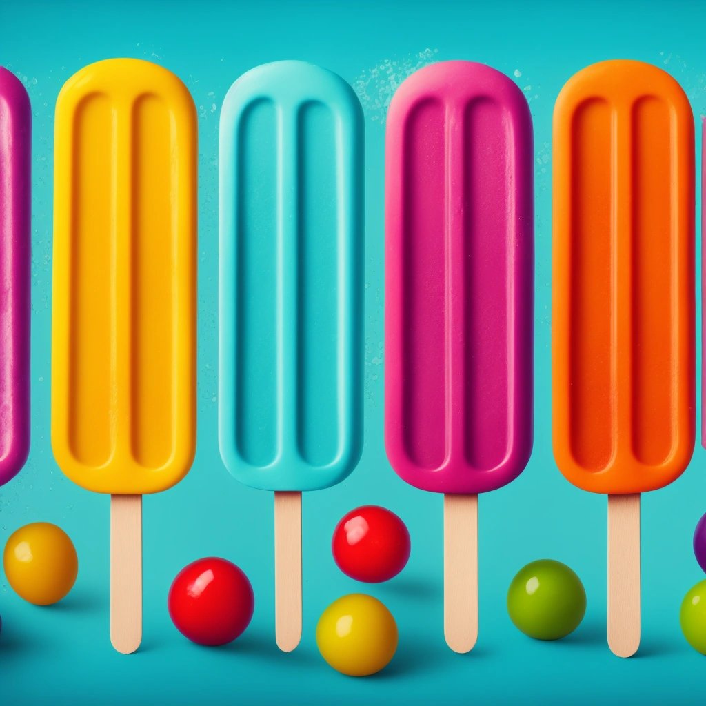 Colorful popsicles