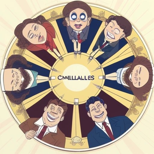 Millionaires admiring their dental products