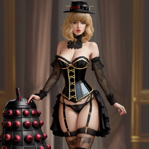 Dalek Diva Garter Belt